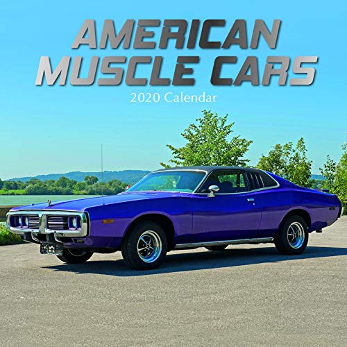 Ansonyi 2020 Wall Calendar - American Muscle Cars Calendar, 12 x 12 Inch Monthly View, 16-Month, Automobile Theme, Includes 180 Reminder Stickers