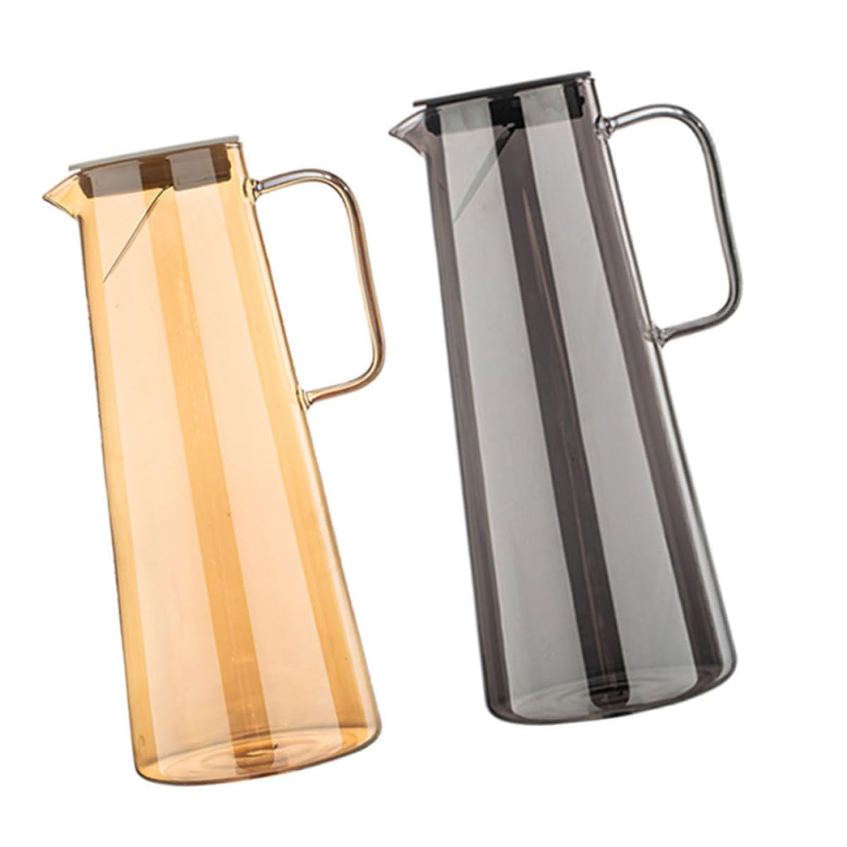 2 Piezas Jarra de Vidrio Fría de 1800ml, Gran Capacidad