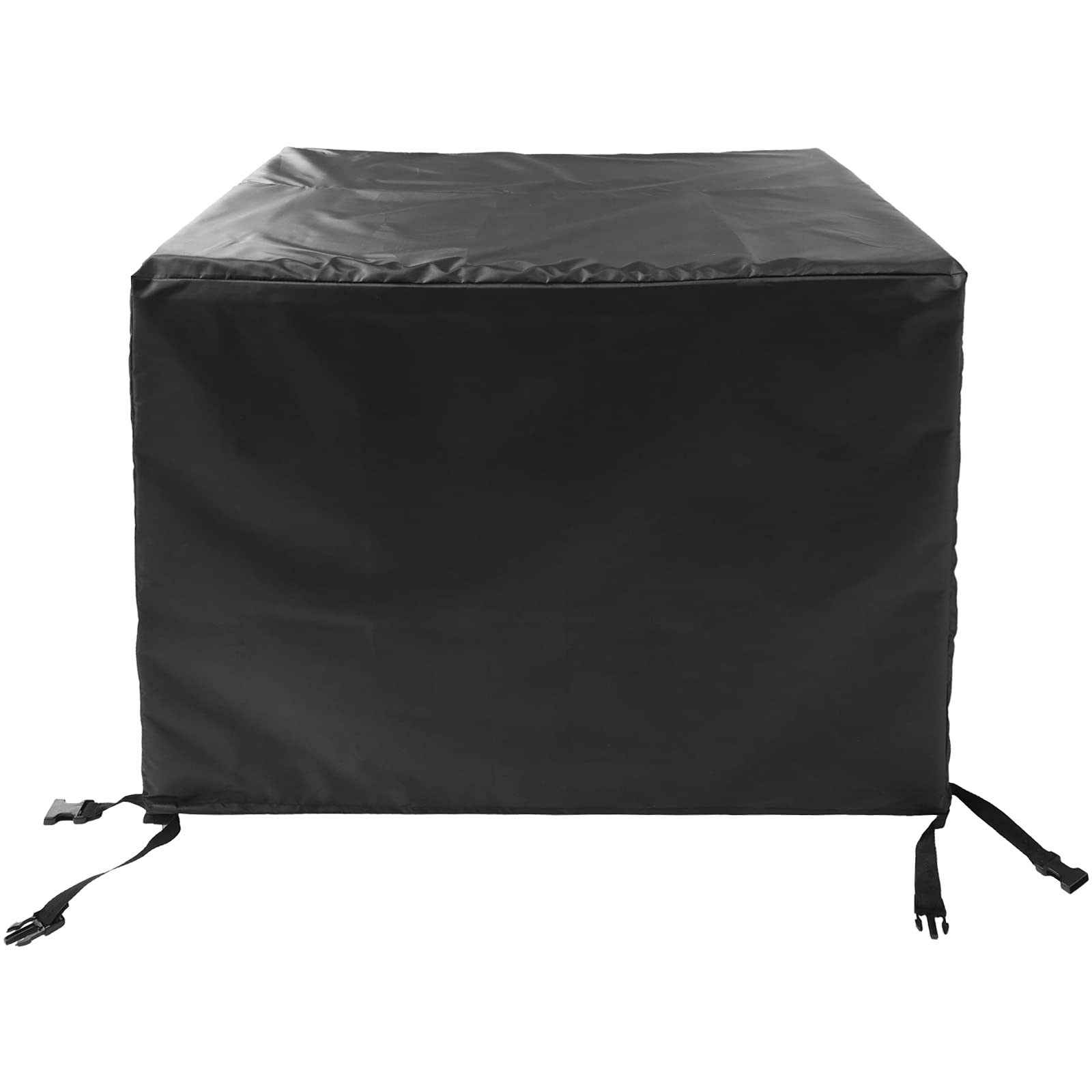 Timizi Black Garden Table Covers 80X80x80cm, Rectangular Waterproof Windproof Anti-Uv Stacking Chair Cover, For Tables, Stackable Chairs Outdoor Furniture Protector.