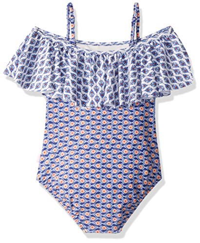 Image of Seafolly Girls' Cold Shoulder Ruffle Tank One Piece Swimsuit