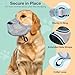 SHUOHONG Hunde Maulkorb, Nylon-Mesh, Atmungsaktiv und Bequem, Maulkorb für Große Hunde mit Verstellbaren Trägern (Grau-XXL)