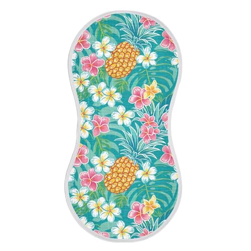 xigua Pineapples Baby Burp Cloths for Newborn Boys and Girls 1 Pack, Soft & Absorbent Cotton Baby Burp Cloth, Baby Washcloths, Newborn Towel, Burp Rags