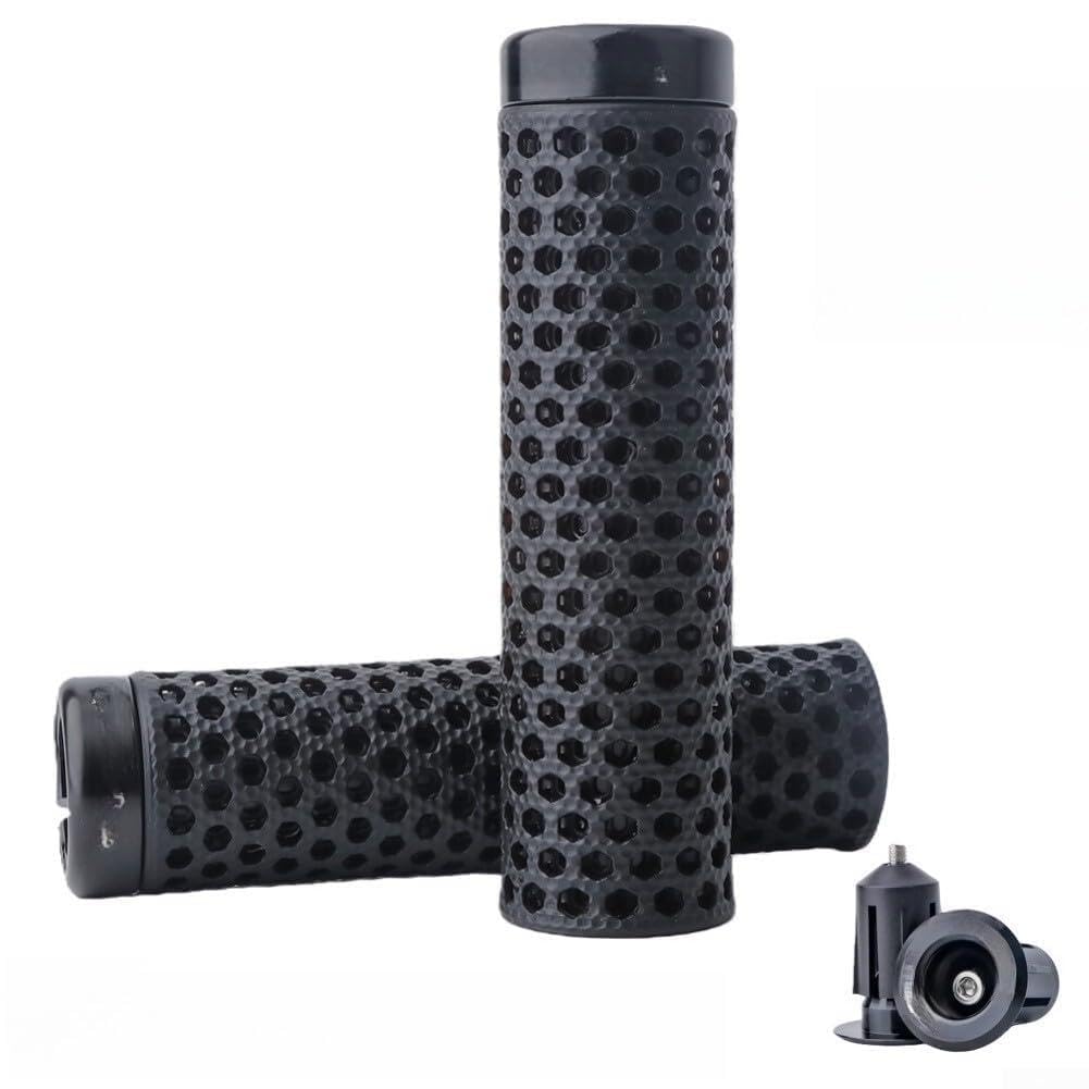 Empuñaduras de bicicleta impresas en 3D para manillares de 22 mm, antideslizantes que absorben los golpes, extremos de barra de bicicleta de montaña con anillo de bloqueo de aleación de