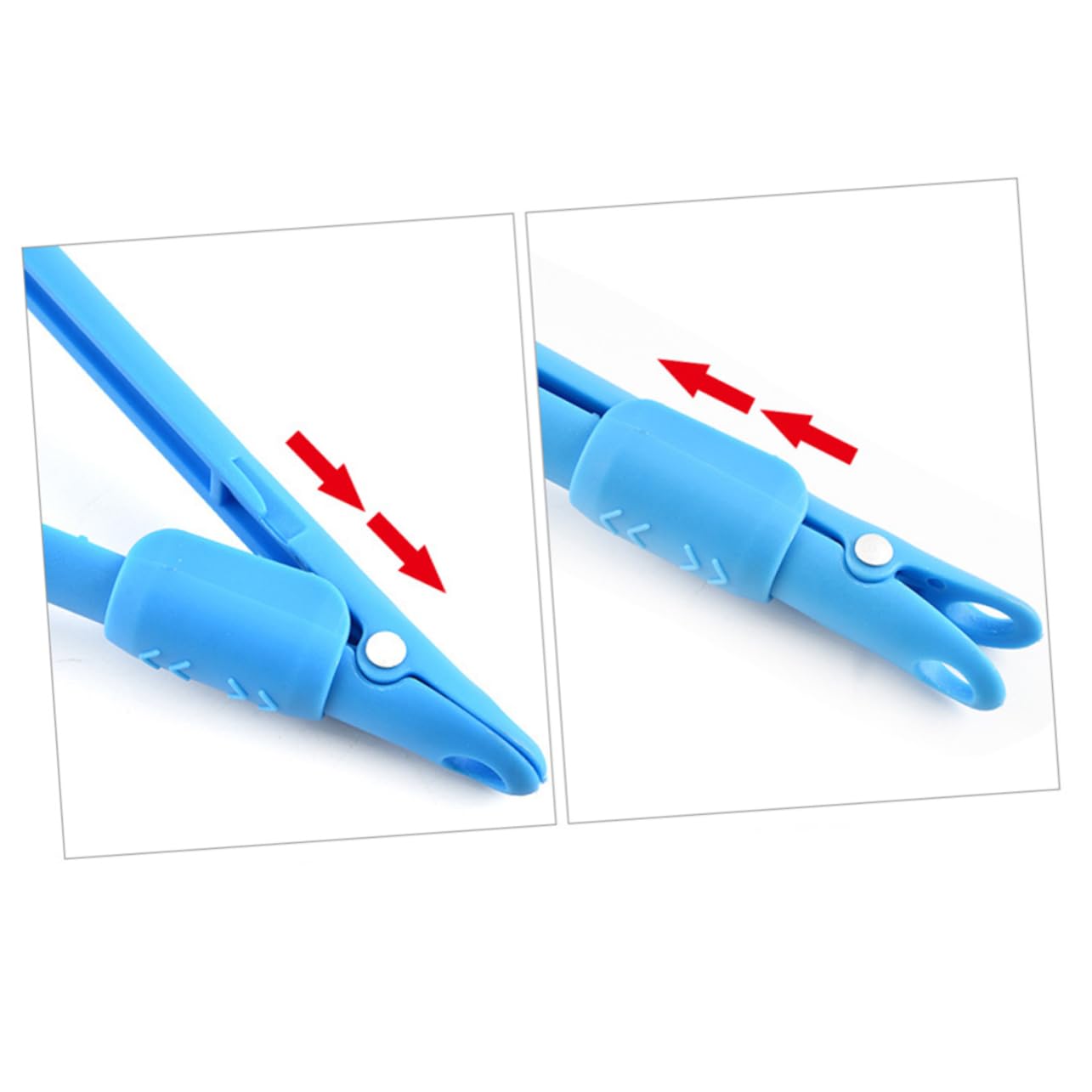 ULTECHNOVO 2Pcs Manual Egg Beater and Separator Kitchen Gadget Multifunctional Food Serving Tongs Blue Egg Whisk for Easy Mixing and Straining Ergonomic Design for One Hand Use