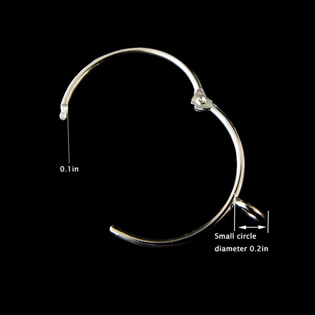 Anelli per Tende Anelli per Tende Aperti con Occhiello Anelli per Tende in Metallo apribili da 1,5 Pollici Anelli per Tende da Doccia Fibbia per Asta Fissa, antiruggine, Facile da Aprire e chiudere