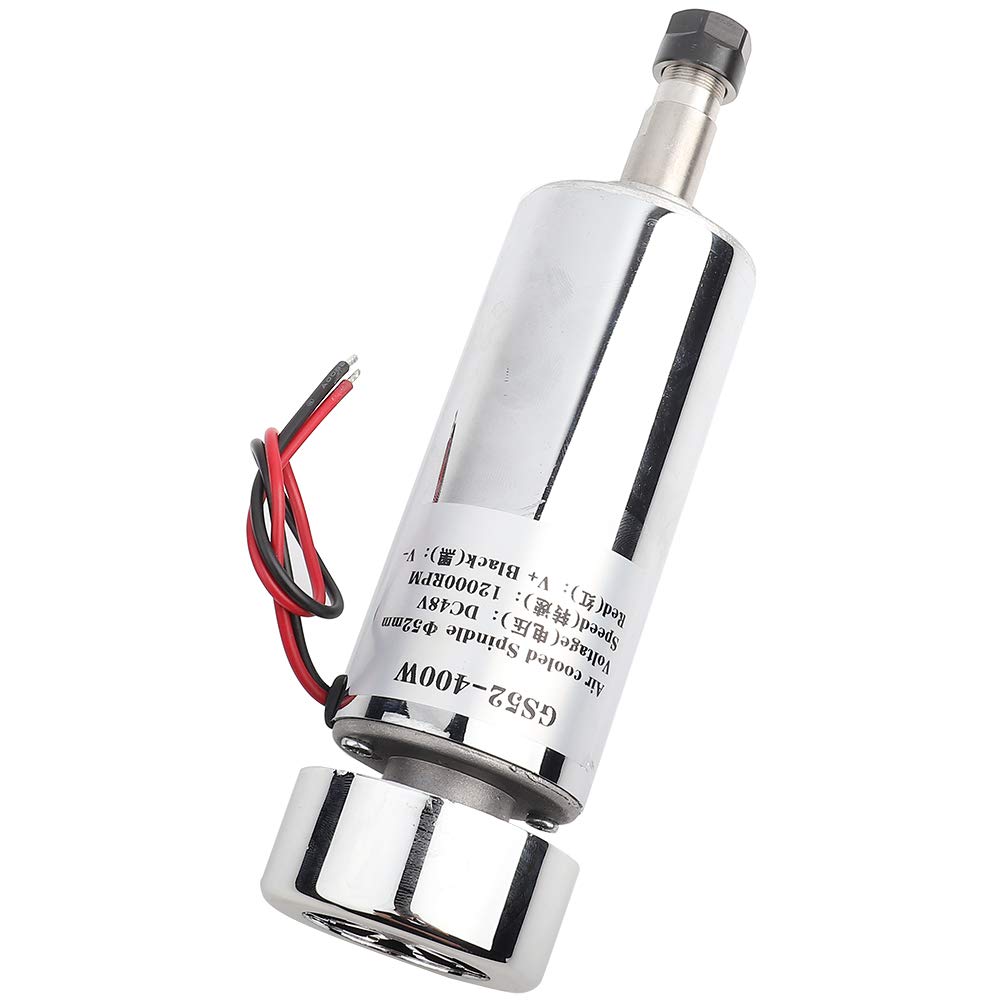 DC48V 400W ER11 Moteur de Broche de Haute Vitesse Brosse Air Refroidi Broche Moteur de Broche 12000r