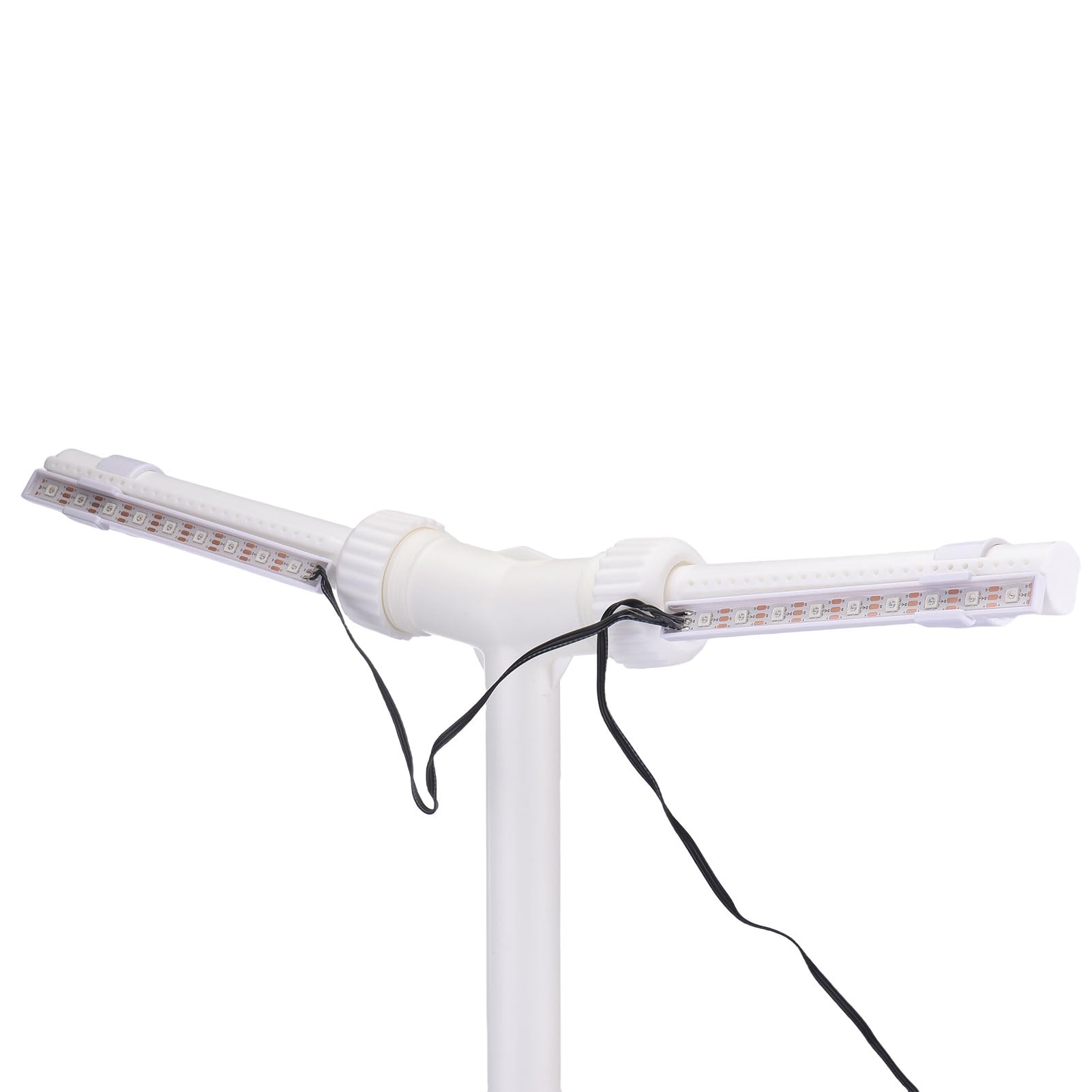 SIXRUN Fuente Solar Ajustable para Piscina con Control Remoto de Luces LED, Rociador de Cascada de bajo Consumo para Piscinas Elevadas, Batería de Litio de 1200 MAh, 7 Modos de Color