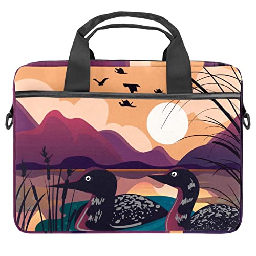 Sac ordinateur portable 13-14.5 pouces à motif notes de musique multicolore pour transporter votre PC