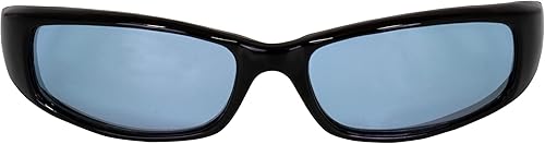 Miniatura 4 de 2 pares de gafas de sol deportivas para motocicleta con montura negra con lentes ahumadas y azules