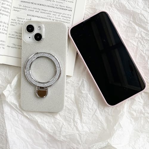 Coque iPhone 15 paillettes résistant aux chocs avec support invisible - 3
