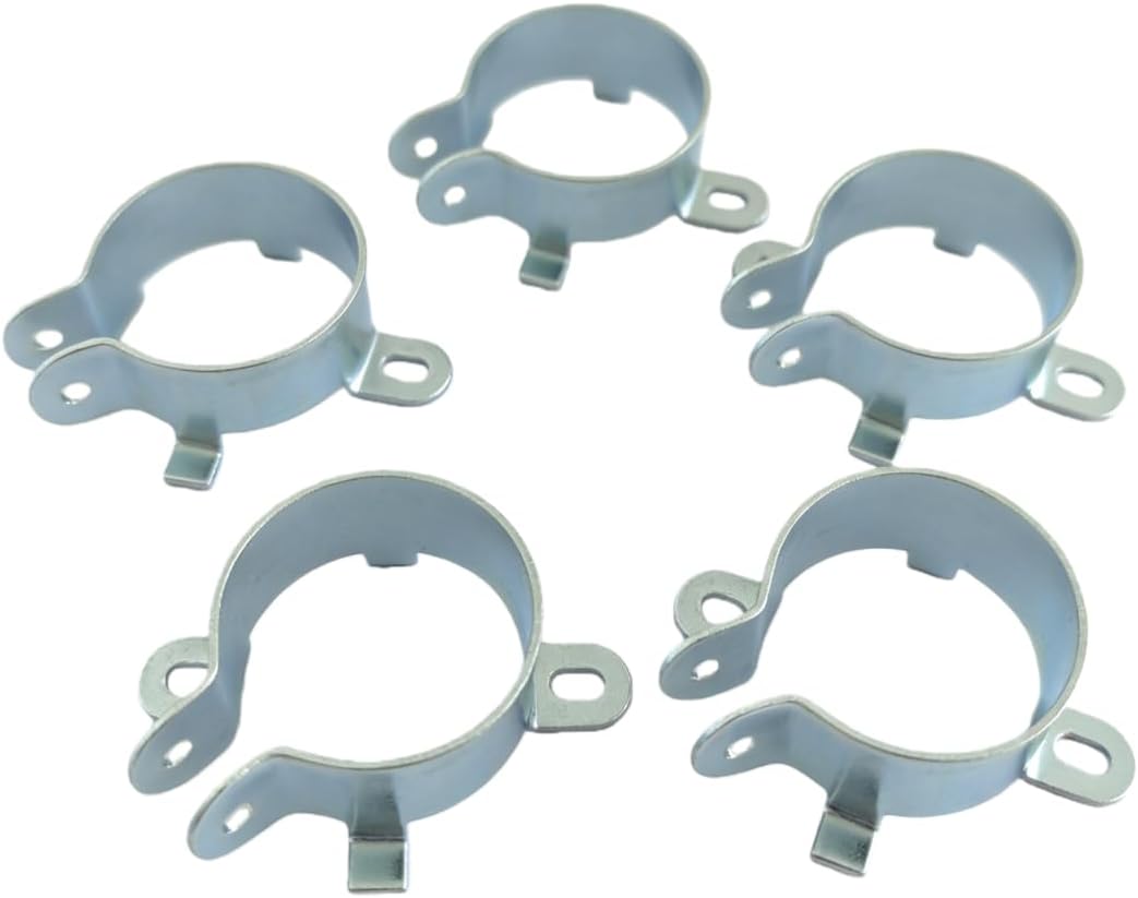 XHSESA 25mm 30mm 35mm 40mm Capacitor Clip Clamp, 5PCS Electrolytic Capacitor Mounting Bracket Tin Plated PCB Fixing Buckl (35mm)