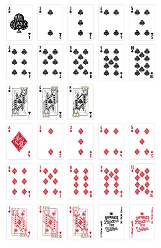 Bloom Daily Planners Standard Playing Card Deck For Women - Pretty & Inspirational Hand-Illustrated Designs - 3.5” X 2.5” - Happiness Blooms From Within #TOP7