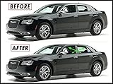 SlickMod Chrome Delete Blackout Vinyl Overlay for 2011-2021 Chrysler 300 Window Trim (Gloss Black)