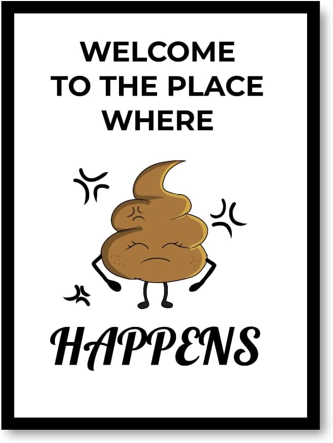 InkFlow Posters Donkey Humor Canvas Poster - Playful Nice Ass Typography Art - Minimalist Animal Illustration Style - Bathroom Farm Wall Decor - 16x20 Unframed Canvas Print
