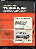  Revue Technique Automobile N°327 : Peugeot \