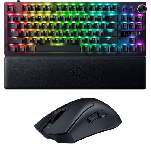 Image of Razer PC Esports Gaming Bundle: DeathAdder V4 Pro Wireless 8Khz Gaming Mouse + Huntsman V3 Pro TKL 1KHz Gaming Keyboard - Black
