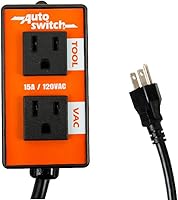 O'SKOOL PTA08 Automatic Vacuum Switch for Power Tools - Auto On/Off, 10s Delay, UL Certified Dust Control