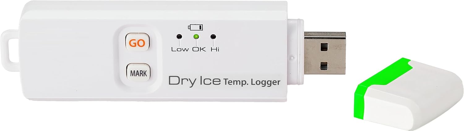 Triplett TMDL20 Single-Use USB Dry Ice Temperature Datalogger (-112°F/-80°C)