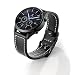 Produktbild SUNDAREE Kompatibel mit Galaxy Watch 3 45 Armband, 22 mm, Schwarz, Ersatzarmband, Echtleder, für Samsung Galaxy Watch 46 mm/Watch 3 45 MM/S3 Frontier/Garmin Vívoactive 4