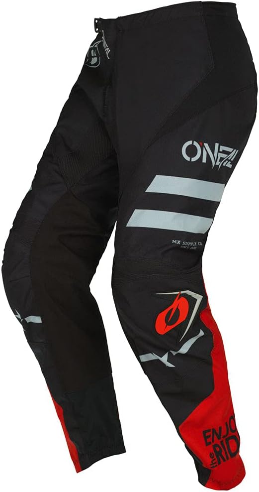 O'Neal Element Squadron Black Men (W32/Large) Powersports Protective Jersey Pants riding bundle motocross MX off-road dirt bike package : Automotive