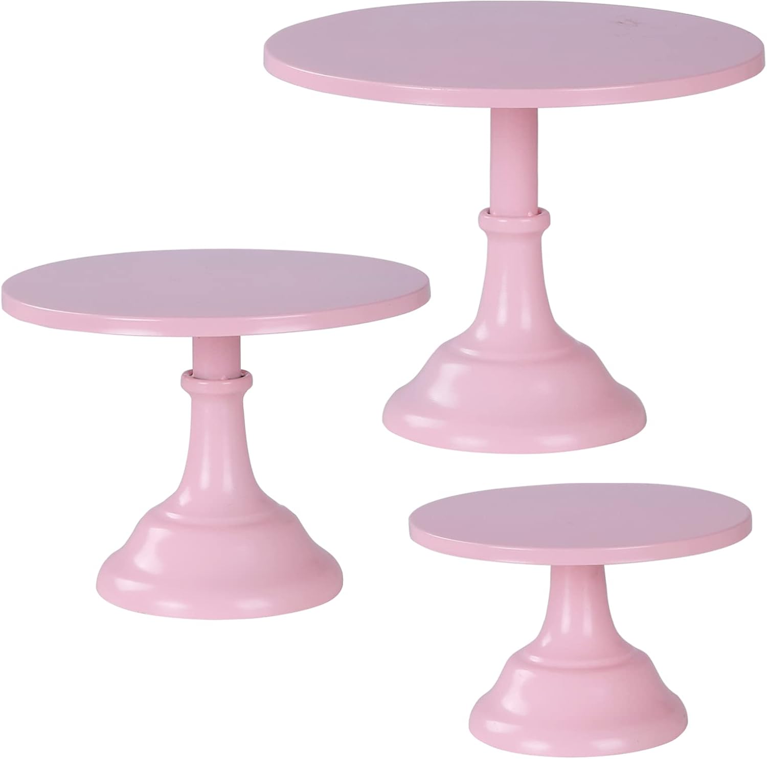 3 Pcs Metal Cake Stand, Cake Pop Stand Set of Disc Diameter
