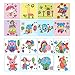 TLBBJ Jouets artisanaux 8pcs / Ensemble Carte de Peinture à Doigt 6 Couleurs Encre Tampon Timbre Dessin animé Animaux Bricolage Artisanat Apprentissage Dessin des Jouets pour Enfants Enfant Facile