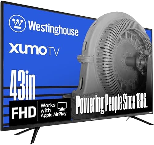 Westinghouse 43-inch Smart TV, FHD 1080P Xumo TV w/Voice Remote, ...
