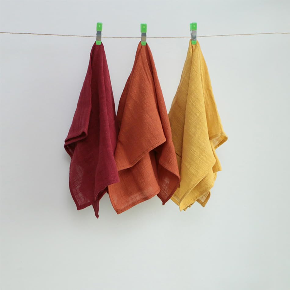60 szt. 42 x 42 cm ręcznik do herbaty gaza serwetki boho serwetki materiałowe dekoracyjne rustykalne serwetki obiadowe na imprezę ślub serwetki tkanina