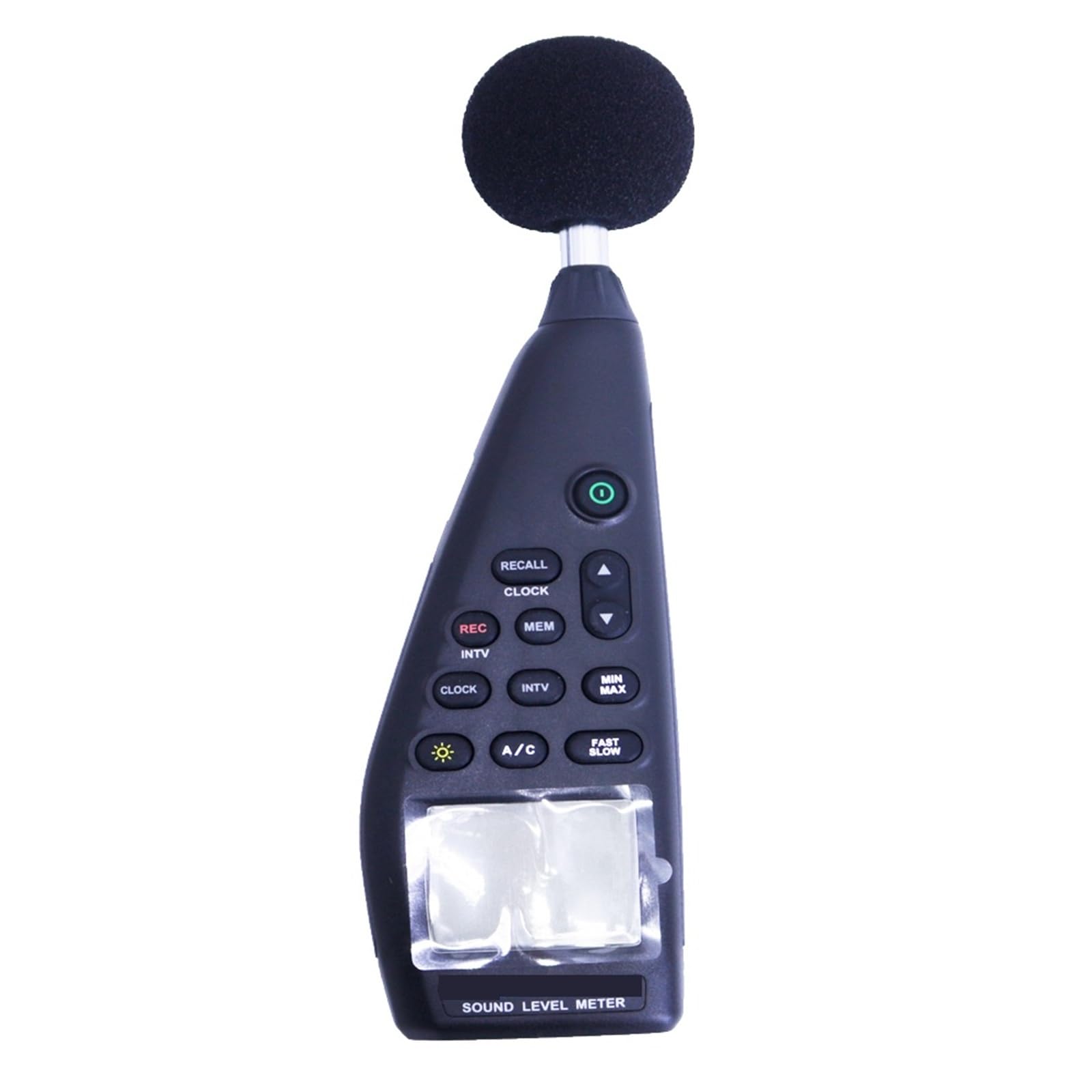 Medidor de Decibelios, Medidor de nivel sonido con registrador datos integrado. Rango salida señal CA/CC: 30-130 dB