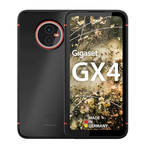 Gigaset GX4 Outdoor Smartphone 4G - Baustellenhandy - staub- & wasserdicht IP68, 6,1' HD+ V-Notch...