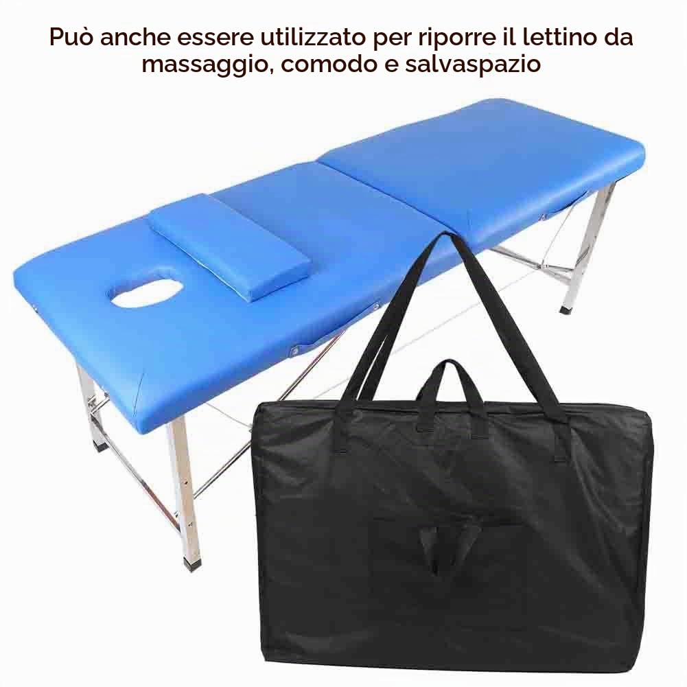 Custodia per lettino massaggio Borsa salvaspazio di grande capacità per lettino massaggio e piccola casa spaziale