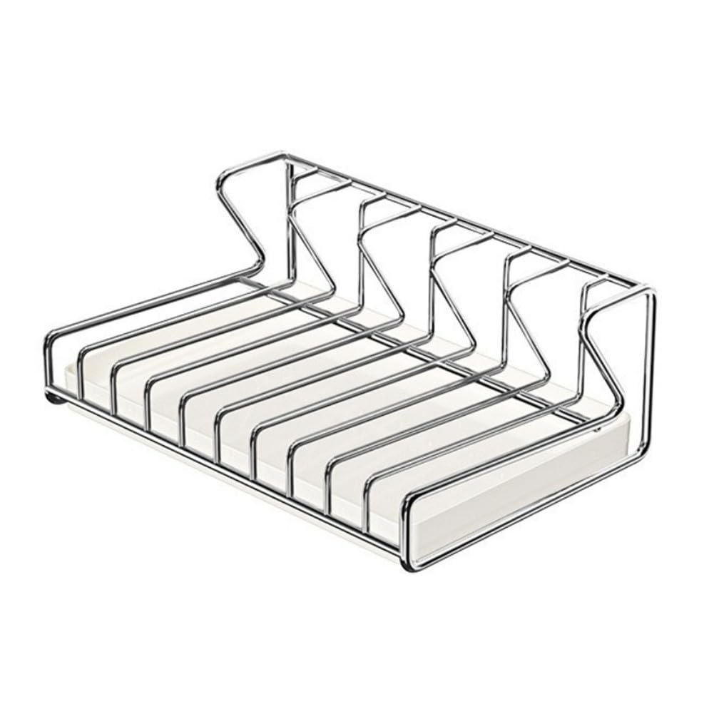 Escurridor de platos de cocina con bandeja para evitar charcos en la encimera