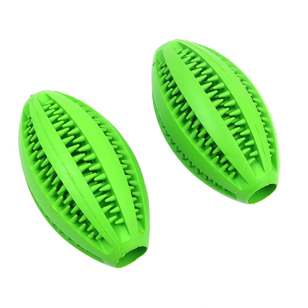 Alnicov 2pcs Dog Toy BallNontoxic Bite Resistant Toy Ball for Pet Dogs Puppy Cat Dog Pet Food Treat