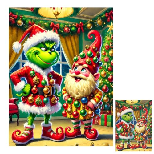 MEZHEN 5D Diamant Painting Bilder Grinch Poster Diamond Painting...