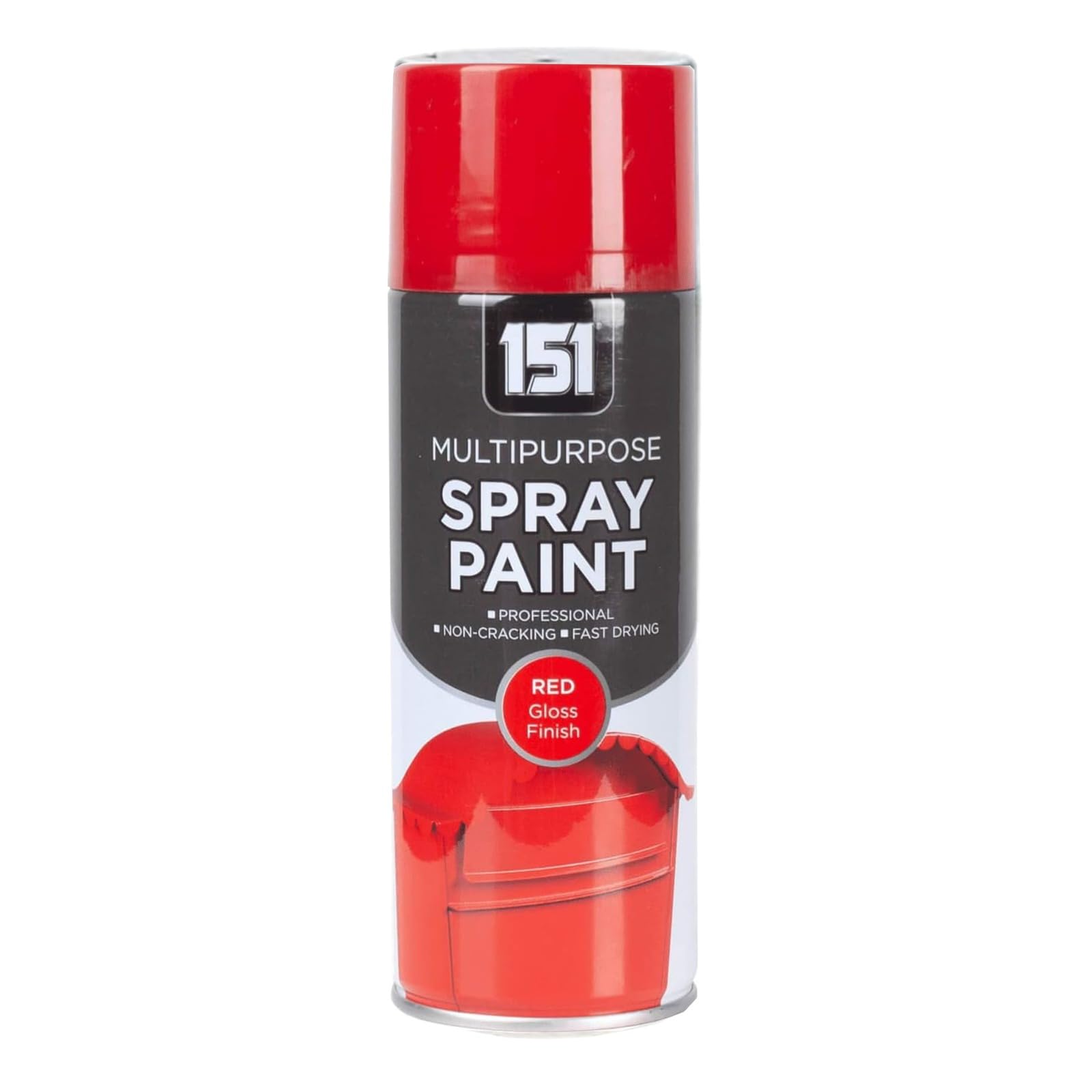 Ysamax 1Pcs 151 Multipurpose Red Gloss Finish Spray Paint, Eye-Catching And Polished Look, Fast Drying Formula, Weather-Resistant Properties, 400Ml, (1Pcs)