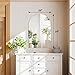 VooBang Frameless Arched Wall Mirror, 20 x 28 inch Arch Bathroom Wall Mounted Vanity Mirror, Modern for Bedroom, Living Room, Hanging or Leaning