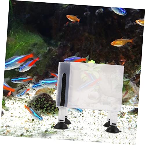 Hohopeti Pond Pump Filter Box Wear-Resistant Protective Pump Container with Filter Design Lightweight Compact Outdoor Fountain Accessory 5.90X5.51X3.54In