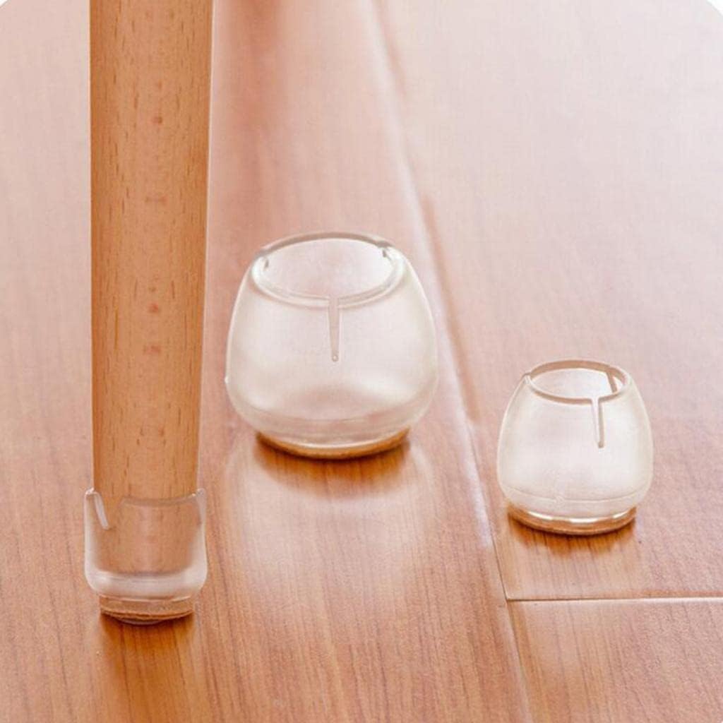 JAZZY PEARLS® 20 Clear Chair Leg Floor Protectors Furniture Pads for Round Leg 12-16mm-Home & Garden - Furniture - Other Home Furniture