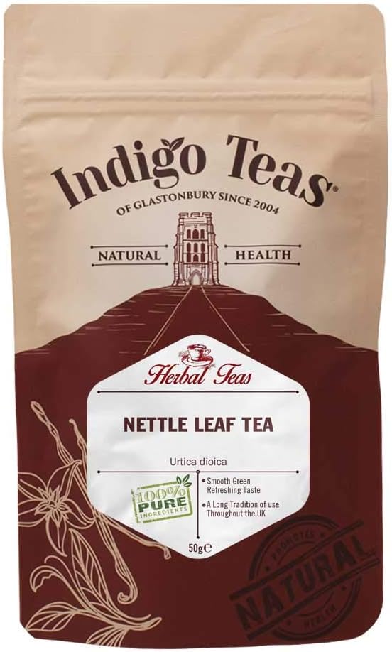 Indigo HerbsNettle Leaf Tea 50g | Urtica dioica | Dried Loose Herbal Tea | Caffeine & GMO Free