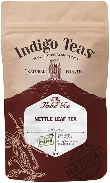 Indigo Herbs Nettle Leaf Tea 50g | Urtica dioica | Dried Loose Herbal Tea | Caffeine & GMO Free