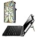 Fintie Samsung Galaxy Tab E 8.0 Keyboard Case, Slim Fit Folio PU Leather Case Cover with Detachable Magnetical Bluetooth Keyboard for Galaxy Tab E 32GB SM-T378/ Tab E 8.0 SM-T375/T377, Love Tree