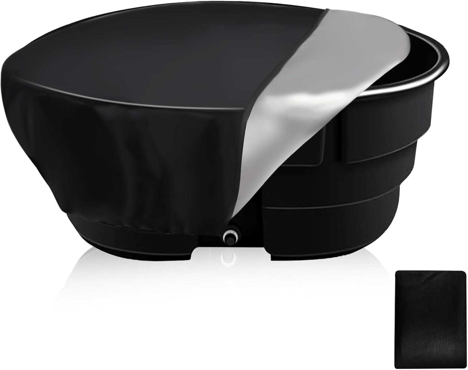 Cubierta de tanque de stock, cubierta de tanque ovalada a prueba de humedad para tanque de acción Rubbermaid de 100 galones, cubierta de tanque para