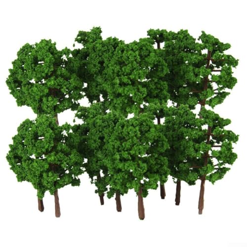 Materiale: realizzati in plastica resistente, questi alberi modello sono progettati per durare a lungo. Sono accuratamente realizzati e forniscono una simulazione realistica di alberi veri. Ogni albero è alto circa 7 cm.