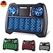 Produktbild ANEWKODI Mini Tastatur mit touchpad, Smart TV Tastatur Fernbedienung, QWERTZ Tastatur Layout, Plug and Play, Mini Tastatur Beleuchtet für Smart-TV, HTPC, IPTV, Android TV-Box, XBOX360, PS3, PC