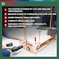 Bosch Accessories Bosch 103tlg. X-Line Titanium Bohrer und Schrauber Set (Holz, Stein und Metall, Zubehör Bohrmaschine) – Ansicht 3