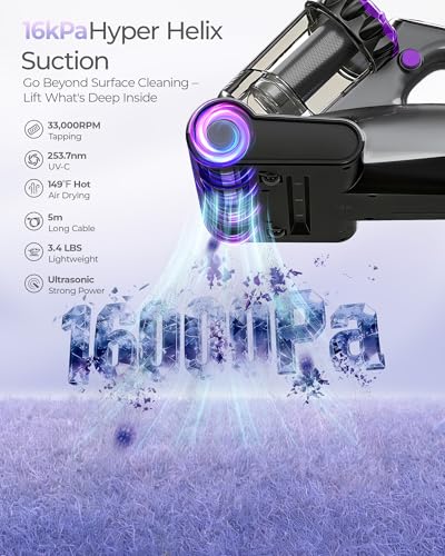Image of Mayking Mattress Vacuum Cleaner with UV-C for Bed Deep Clean, Model MV02