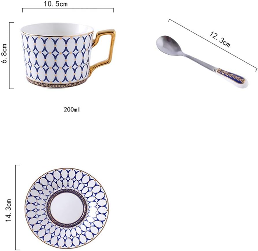 コーヒーカップ 欧州のプノンペンのコーヒーカップのイギリスボーンチャイナコーヒーカップ＆ソーサーセット高級のシンプルなアフタヌーンテ
