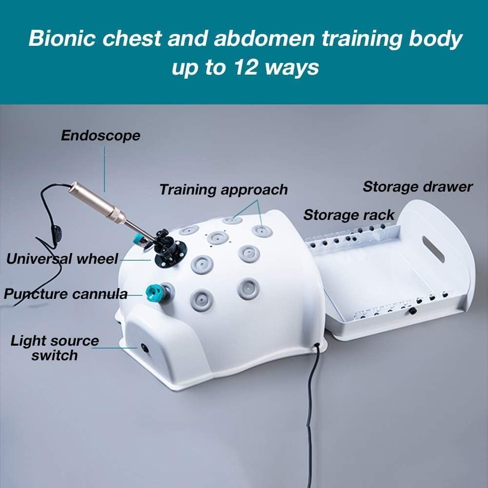 Laparoskopisches Trainingskitlaparoskopische Chirurgie Simulation Trainingsinstrumentsthorakoskopisches Trainingssetübungswerkzeuge0-Grad-Endoskope4 Chirurgische Instrumente9 Nahtmodule