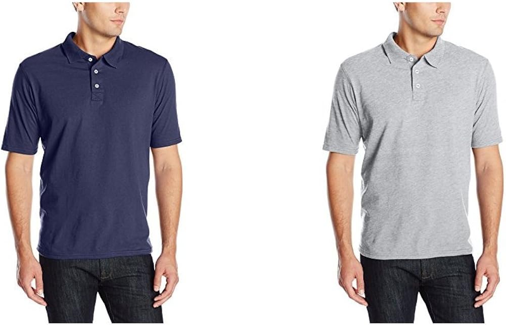 Hanes Men's FreshIQ Polo Shirt, Men’s X-Temp Polo Shirt, Moisture-Wicking Performance Polo Shirt