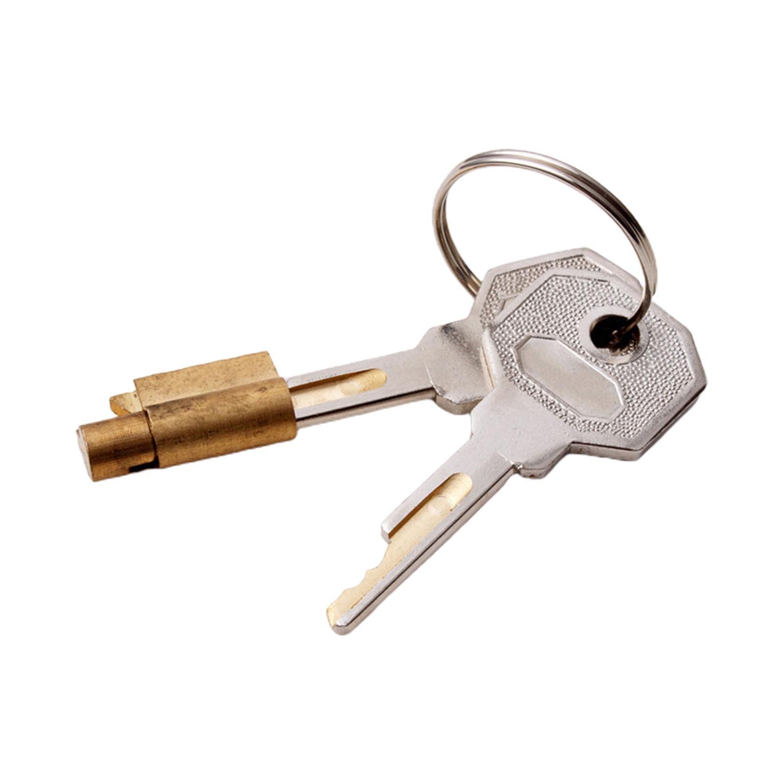 SAZ DEKOR Cynder Lock with 2 Keys Mailbox Hardware Freezer Locks Cabinet cam Lock Set-image-48